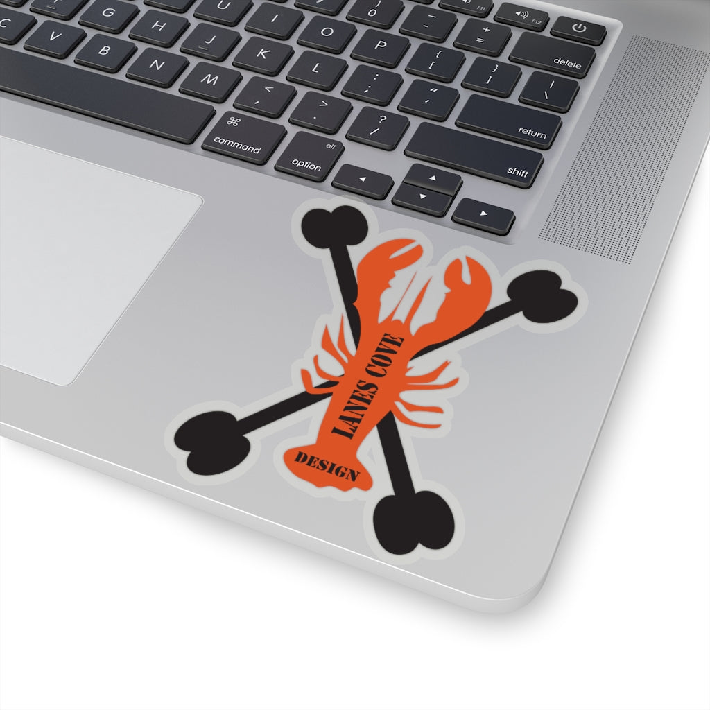 Lobster Bones Decal - Nautical Skeleton Design 4 Sizes