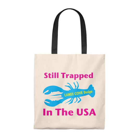 Still Trapped In USA Vintage Tote Bag - 100% Cotton 15.75x11.3