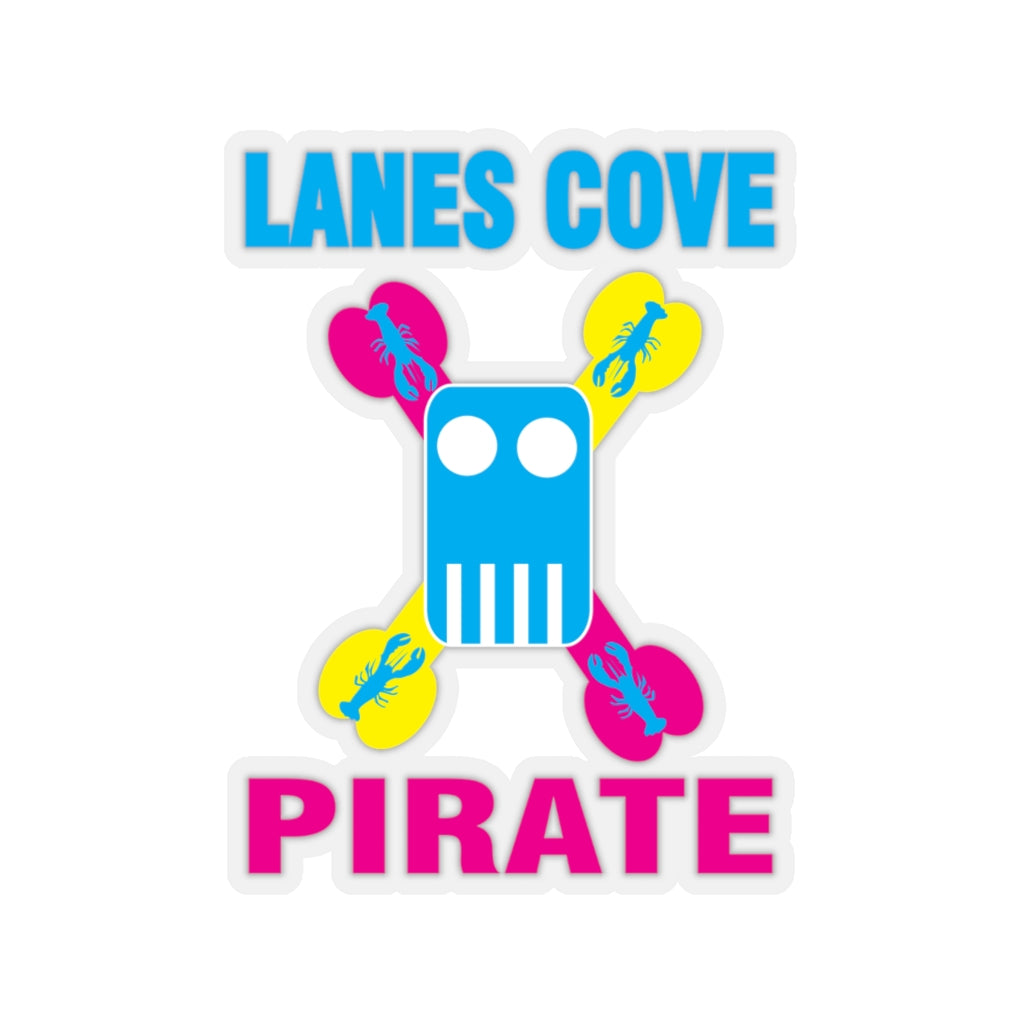 Lanes Cove Pirate Sticker CMYK - Nautical Design Decal 4 Sizes