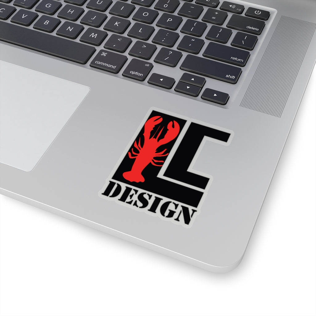 Lanes Cove Design Sticker Black Red Lobster - Gloucester Decal 4 Sizes