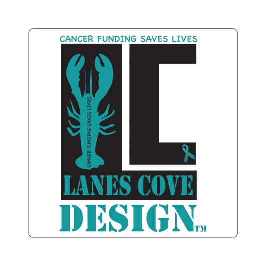 Lanes Cove Cancer Funding Sticker - Support Research Decal 4 Sizes