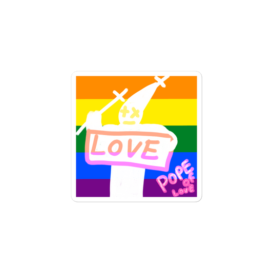 Pride, Pope Of Love Bubble-free stickers