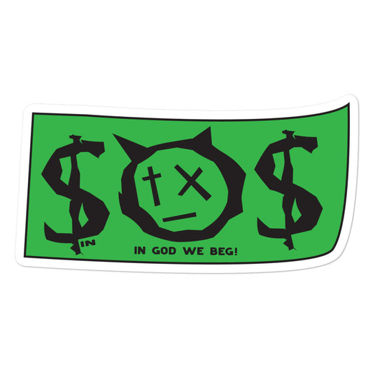 In God We Bed, Bubble-free stickers