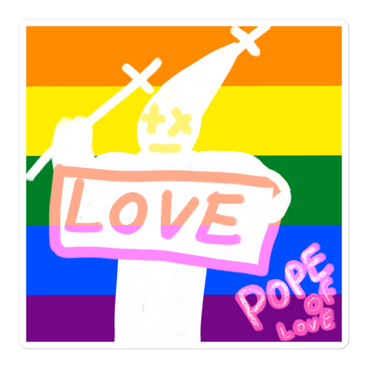 Pride, Pope Of Love Bubble-free stickers