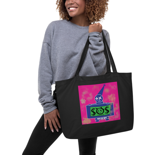 Pope Of Love, Large organic tote bag