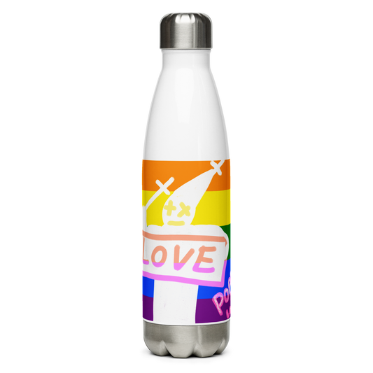 Pride, Pope Of Love Stainless Steel Water Bottle