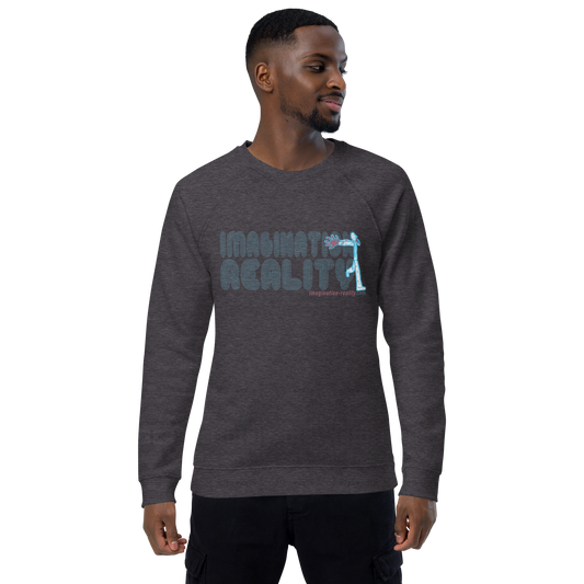 IMAGINATION REALITY Unisex organic raglan sweatshirt