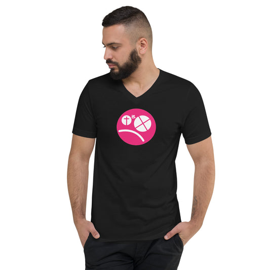 Blind Faith, Unisex Short Sleeve V-Neck T-Shirt
