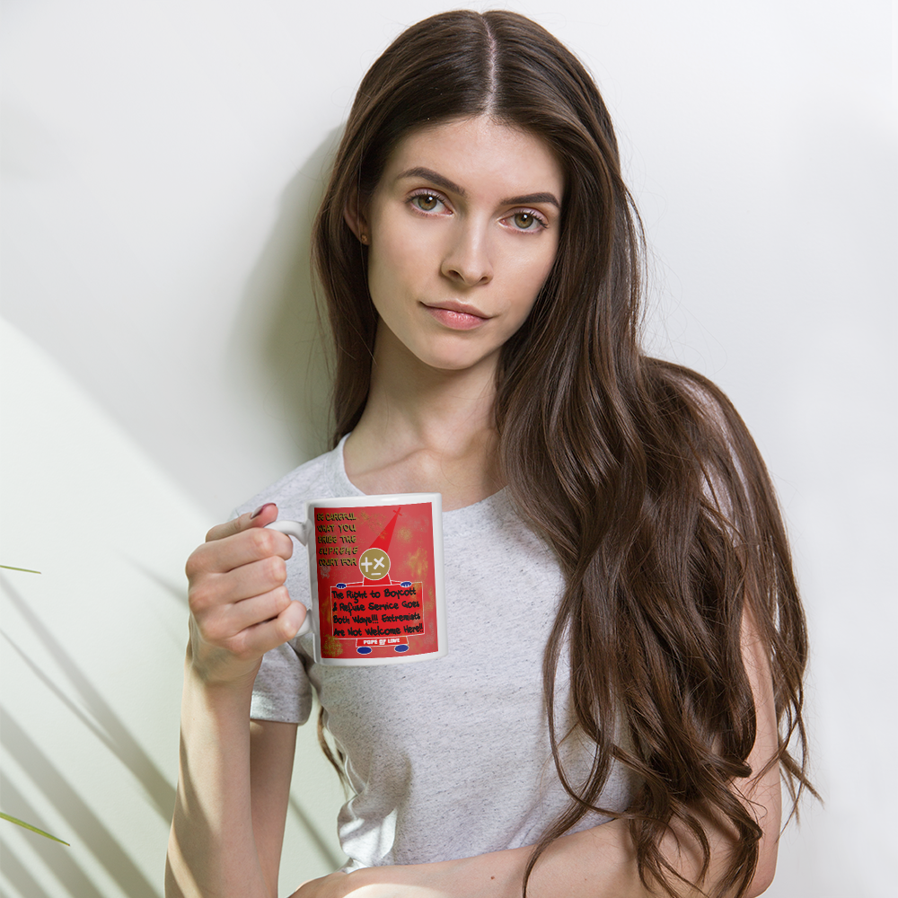 No MAGA White glossy mug