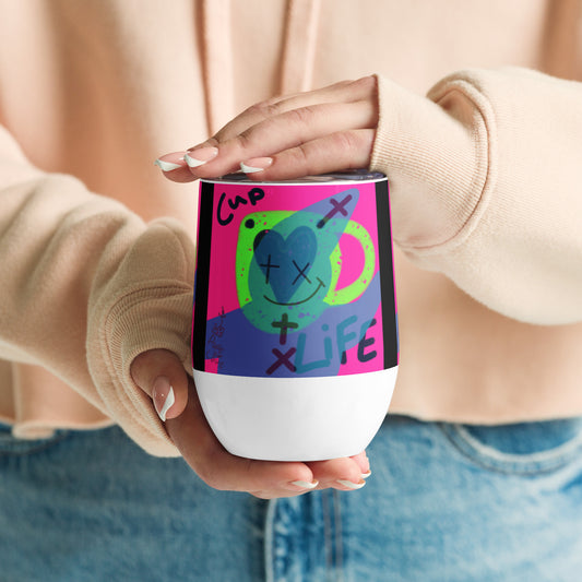 Pope Of Love, Cup Life Wine tumbler