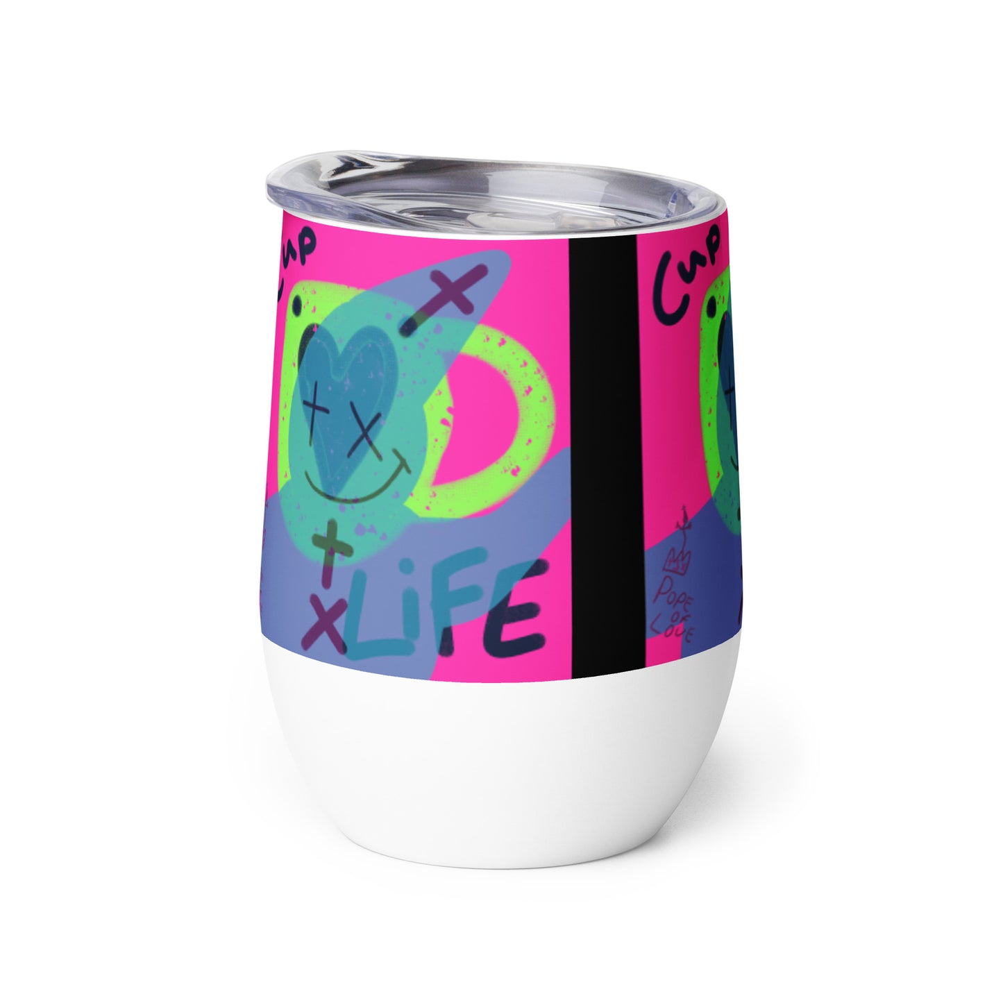 Pope Of Love, Cup Life Wine tumbler